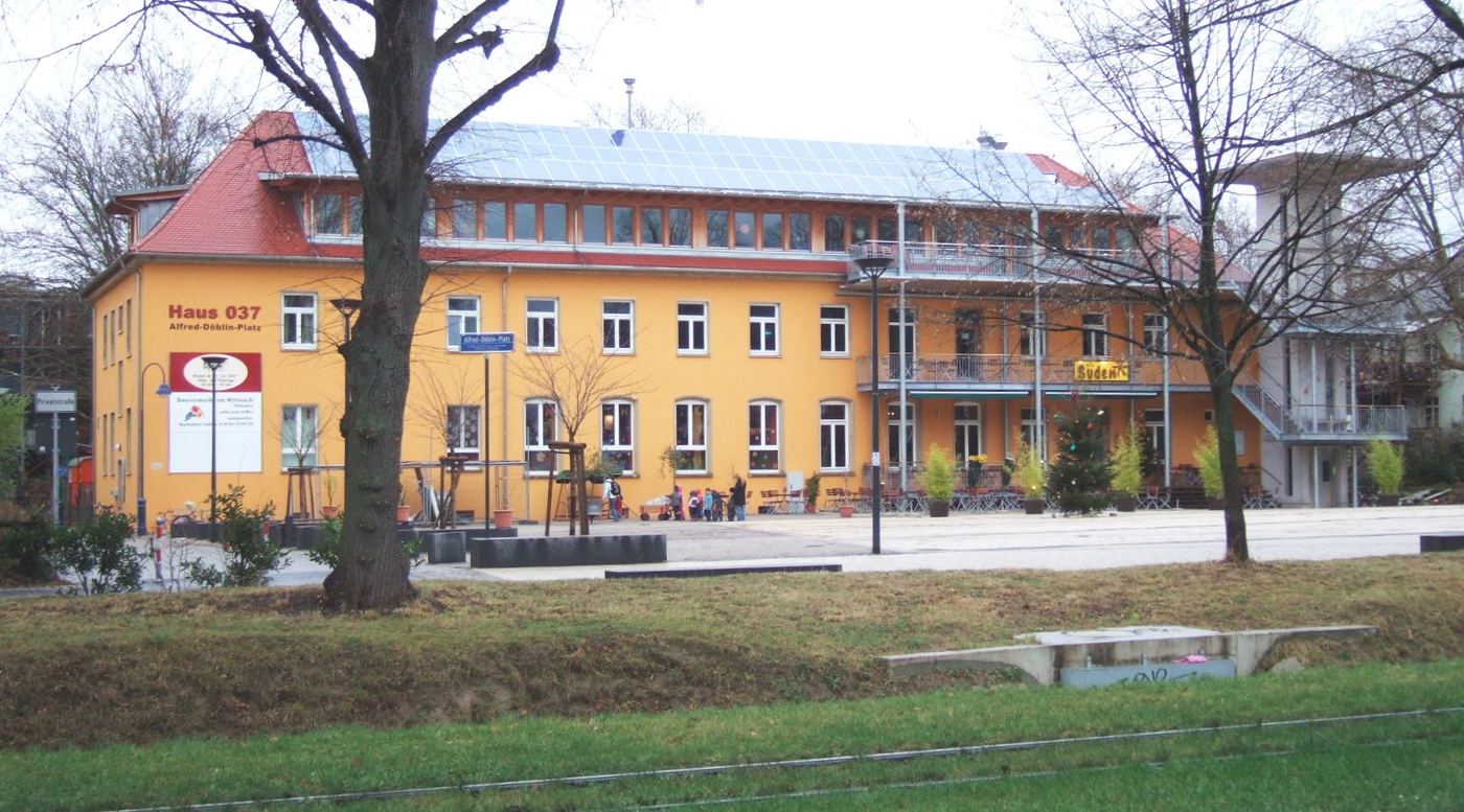 Haus 037, a former barracks building converted into Vauban's district center