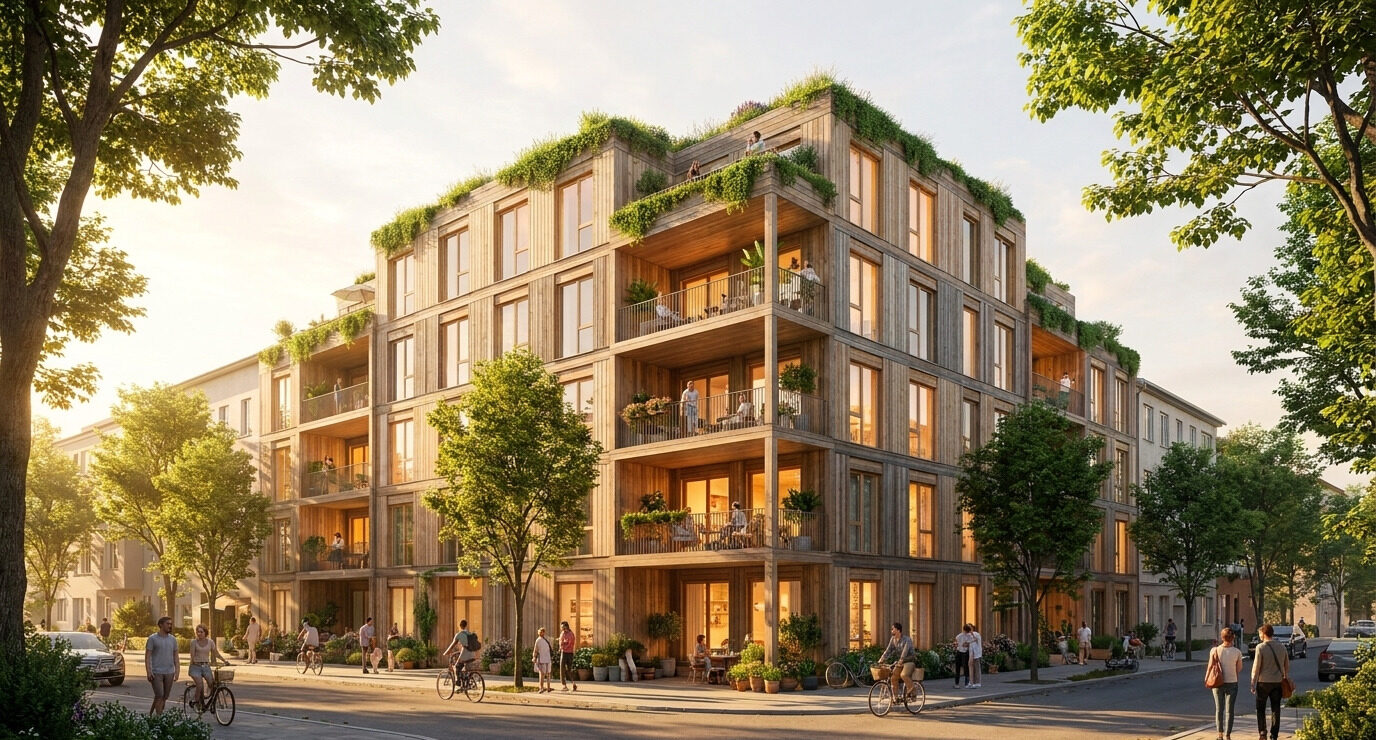 Now City Block street corner render