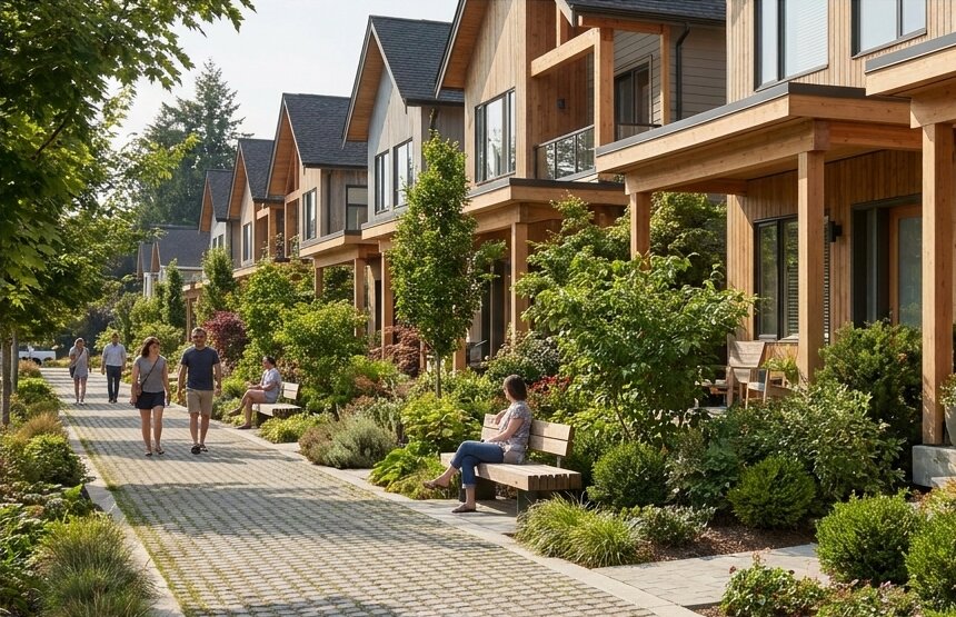 Now City Row Houses render