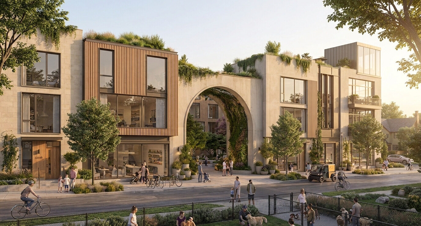 Now City Homes street render: one chassis, contextual expression
