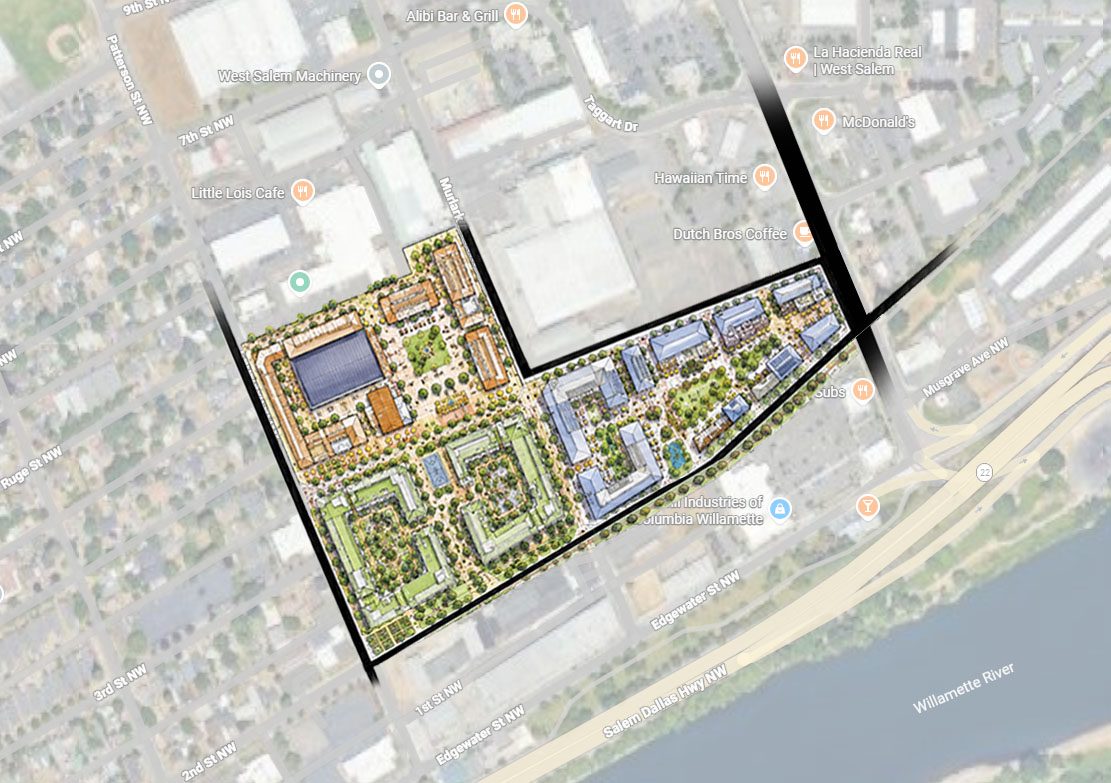 Illustrative masterplan of the district