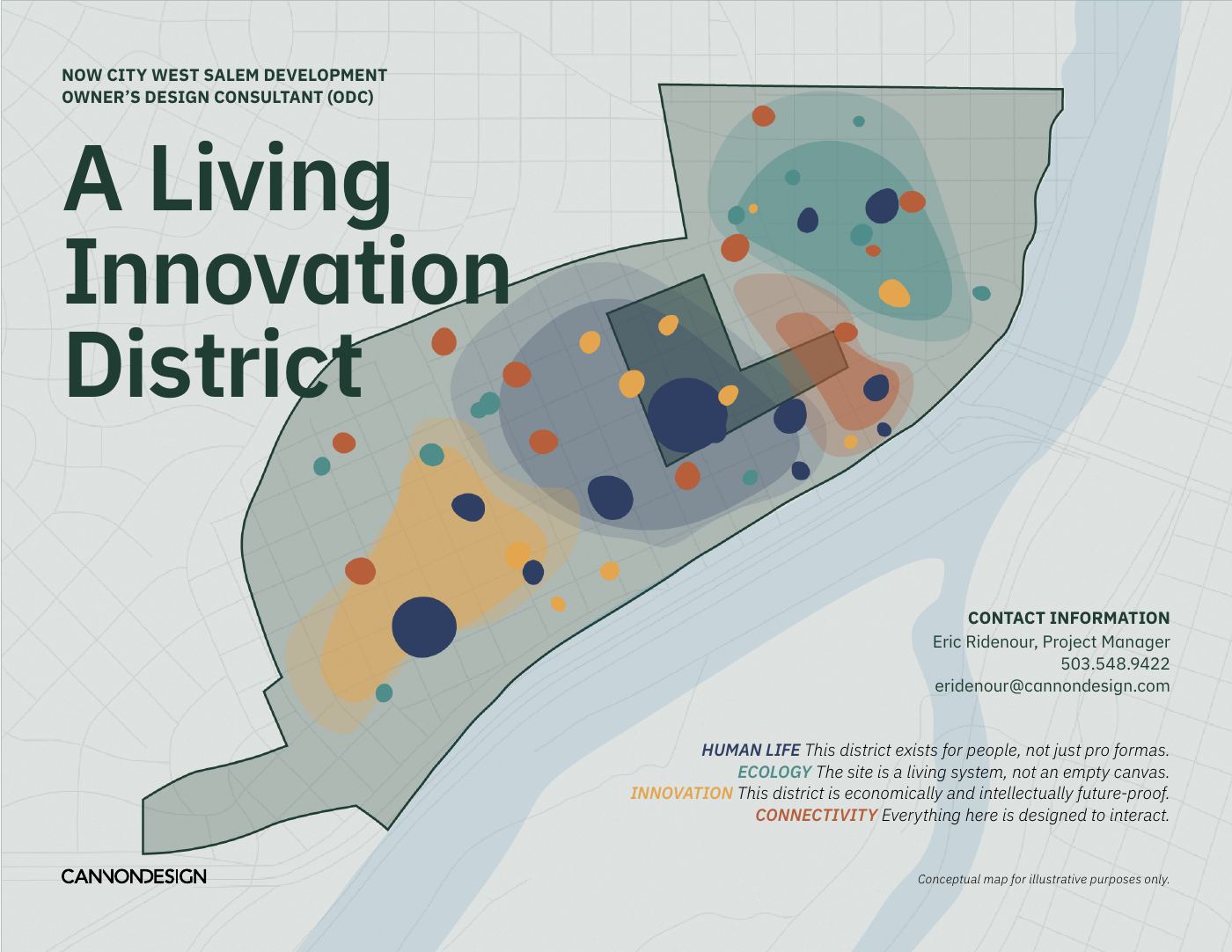 Proposal cover: A Living Innovation District.