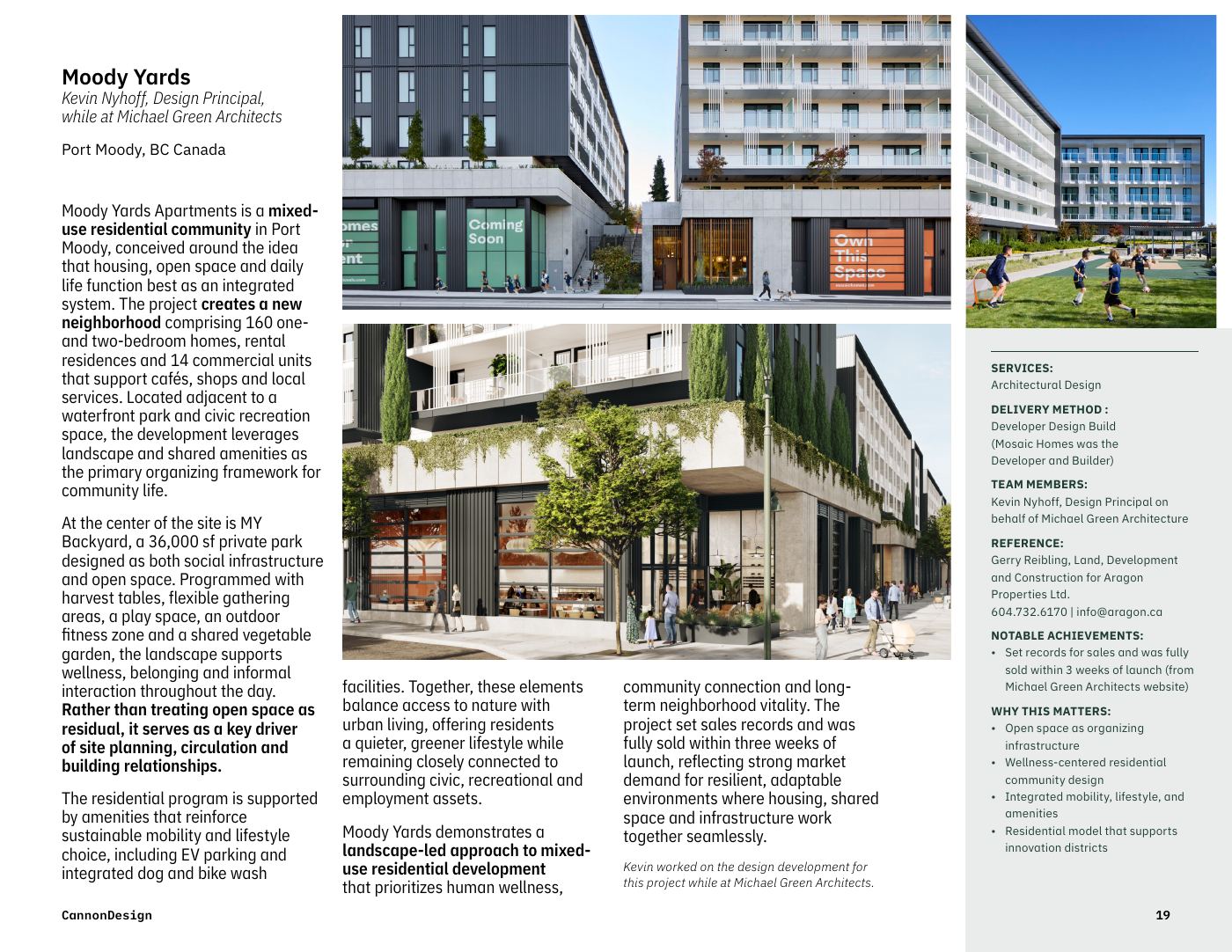 Moody Yards: mixed-use district work.