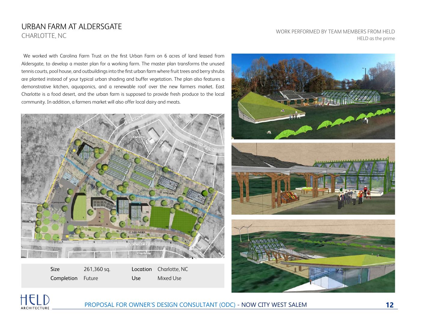 Urban Farm at Aldersgate: regenerative food-systems landscape.